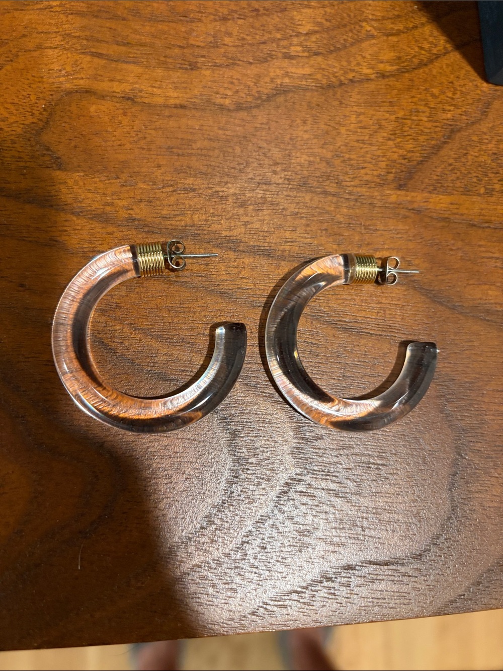 Clear Hoop Earrings